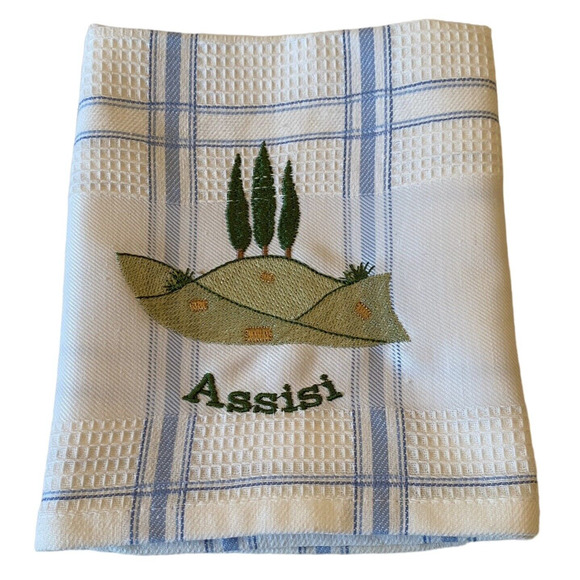 Italian Hand Towel 100% Cotton Assisi 28 1/4” x 18” Chianti Distribution - Picture 1 of 13